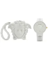 Versace Women's Swiss Medusa Pop White Silicone Strap Watch 39mm
