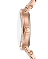 Michael Kors Women's Corey Three-Hand Rose Gold-Tone Alloy Watch 38mm