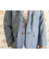 Hope & Henry Toddler Boys Chambray Suit Jacket