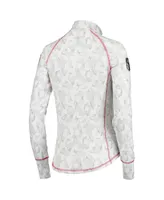 Women's Colosseum White Nebraska Huskers Oht Military-Inspired Appreciation Officer Arctic Camo 1/4-Zip Jacket