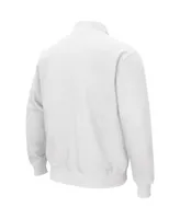 Men's Colosseum White Auburn Tigers Tortugas Logo Quarter-Zip Pullover Jacket