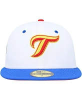 Men's New Era White, Royal Toronto Blue Jays 30th Anniversary Cherry Lolli 59FIFTY Fitted Hat