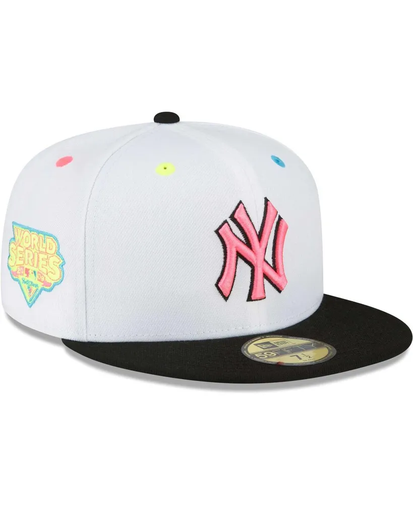 Men's New Era White York Yankees Neon Eye 59FIFTY Fitted Hat