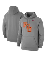 Men's Nike Heather Gray Florida State Seminoles Vintage-Like Logo Pullover Hoodie