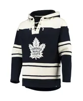 Men's '47 Brand Auston Matthews Blue Toronto Maple Leafs Player Name and Number Lacer Pullover Hoodie