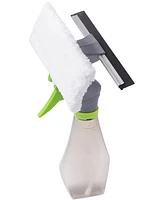True & Tidy Glass Cleaner Spray Bottle with Built-in Squeegee