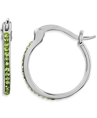 Giani Bernini Crystal Small Hoop Earrings, 0.59", Created for Macy's