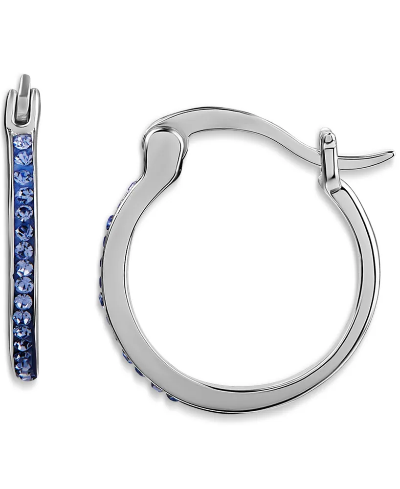 Giani Bernini Crystal Small Hoop Earrings, 0.59", Created for Macy's