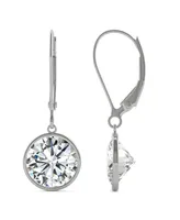 Charles & Colvard Moissanite Drop Earrings (3 3/4 ct. t.w. Diamond Equivalent) in 14k White Gold