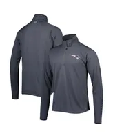 Men's Msx by Michael Strahan Charcoal New England Patriots Half-Zip Hoodie