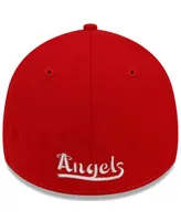 Men's New Era Red Los Angeles Angels City Connect 39THIRTY Flex Hat