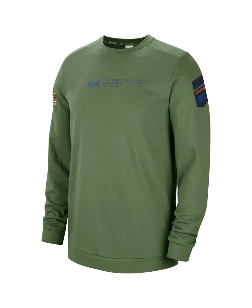 Men's Nike Olive Florida Gators Military-Inspired Pullover Sweatshirt