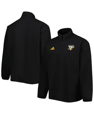 Men's adidas Black Pittsburgh Penguins Cold.rdy Quarter-Zip Jacket