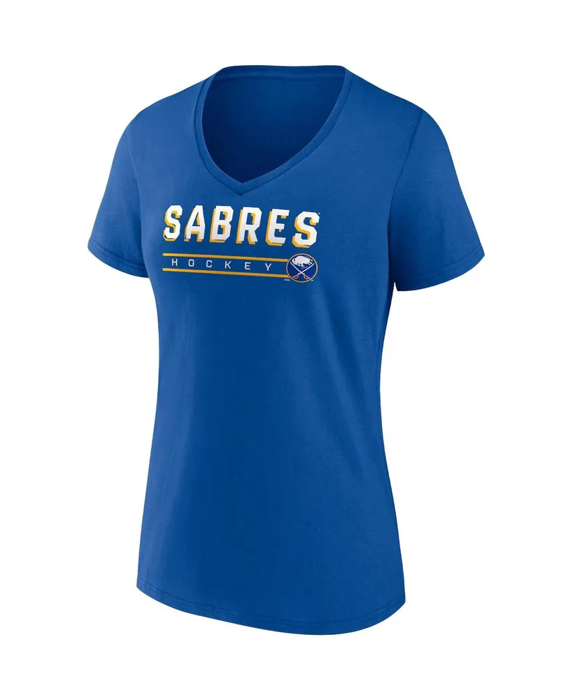 Women's Fanatics Royal, Heathered Gray Buffalo Sabres 2-Pack V-Neck T-shirt Set