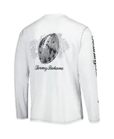 Men's Tommy Bahama White Atlanta Falcons Laces Out Billboard Long Sleeve T-shirt