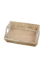 Rosemary Lane Wood Tray, Set of 2, 18", 17" W