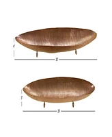 Rosemary Lane Metal Tray, Set of 2, 36", 29" W