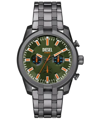 Diesel Men's Split Chronograph Gunmetal Stainless Steel Watch 43mm