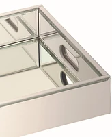 Rosemary Lane Wood Mirrored Tray, 18" x 14" x 3"
