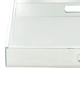 Rosemary Lane Wood Mirrored Tray, 20" x 20" x 2"
