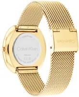 Calvin Klein Women's 2-Hand Gold-Tone Stainless Steel Mesh Bracelet Watch 36mm