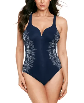 Miraclesuit Women's Silver Shores Temptress Tummy-Control One-Piece Swimsuit