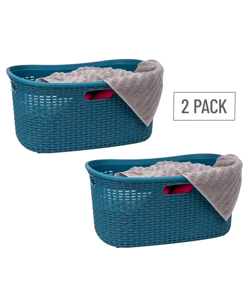 Mind Reader Basket Collection Laundry Basket, Cut Out Handles, Ventilated