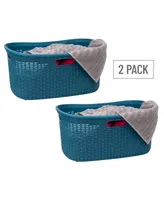 Mind Reader Basket Collection Laundry Basket, Cut Out Handles, Ventilated