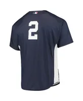 Men's Mitchell & Ness Derek Jeter Navy New York Yankees Cooperstown Collection Mesh Batting Practice Jersey