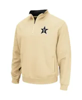 Men's Colosseum Gold Vanderbilt Commodores Tortugas Logo Quarter-Zip Jacket