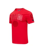 Men's Pro Standard Chicago Cubs Classic Triple Red T-shirt