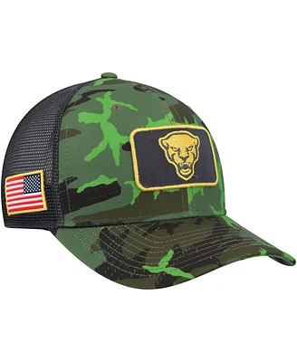Men's Nike Camo, Black Pitt Panthers Classic99 Veterans Day Trucker Snapback Hat