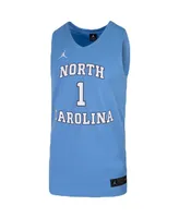 Men's Jordan #1 Carolina Blue North Tar Heels Replica Team Basketball Jersey
