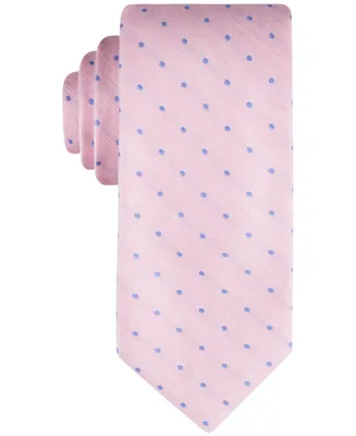 Tommy Hilfiger Men's Linen Dot Tie