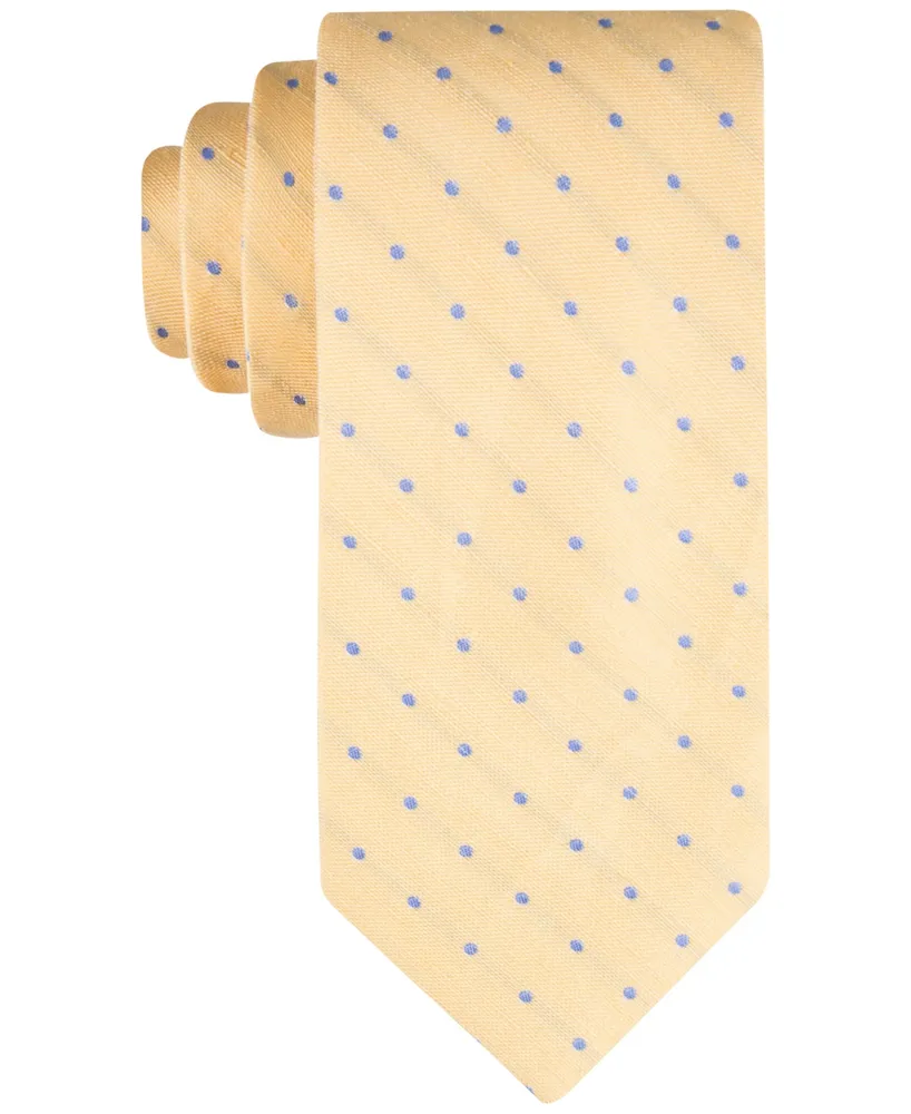 Tommy Hilfiger Men's Linen Dot Tie