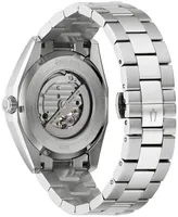 Bulova Men's Automatic Surveyor Stainless Steel Bracelet Watch 42mm - Silver