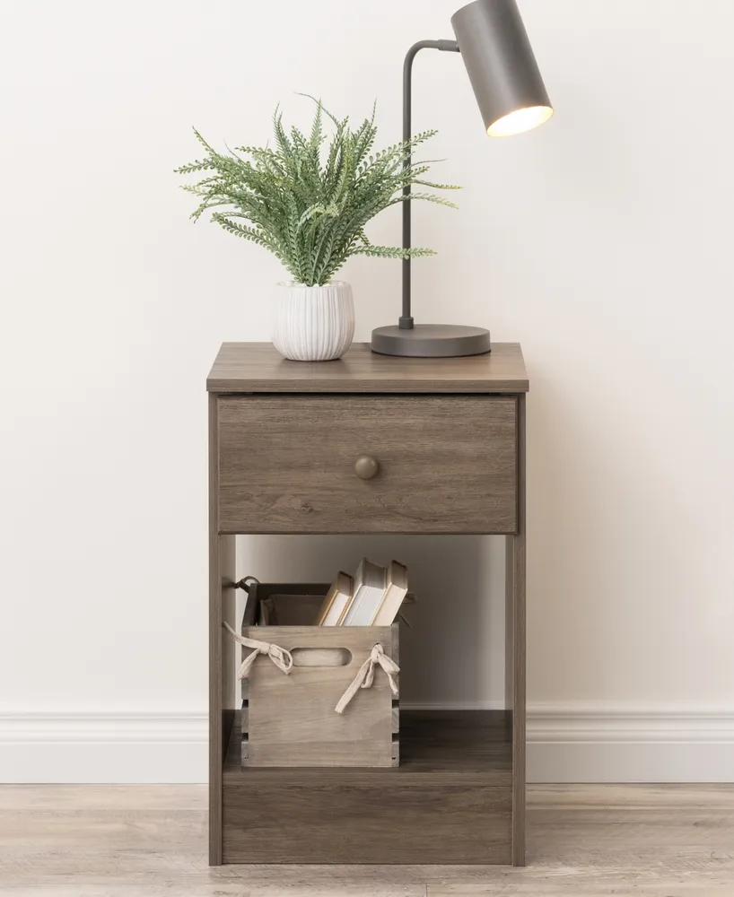 Prepac Astrid Tall 1-Drawer Nightstand