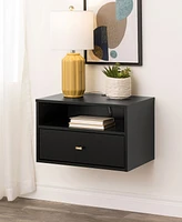 Prepac Floating Nightstand with Open Shelf