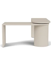 Maren 83" Wood 360 Degrees Swivel Desk