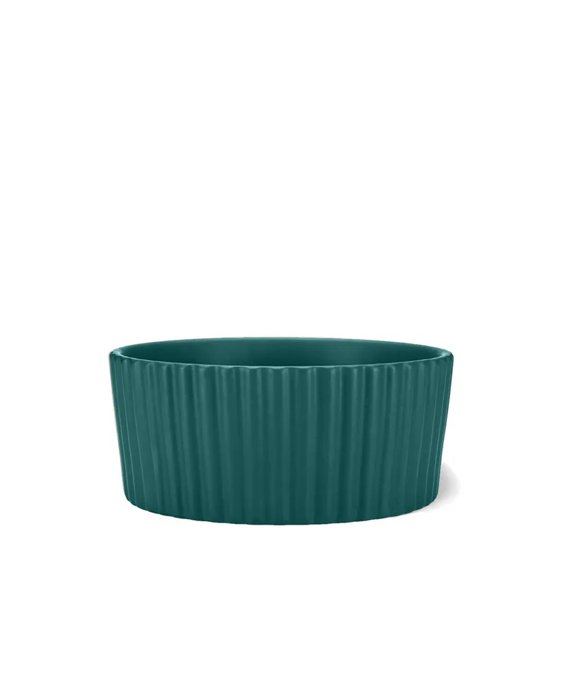 Dog Ripple Bowl Teal - Large