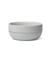 Dog Cling Silicon Bottom Bowl - Light Grey