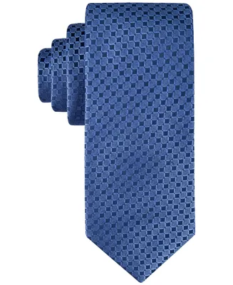Calvin Klein Men's Checkered Geo-Print Tie
