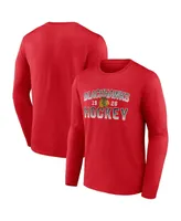 Men's Fanatics Red Chicago Blackhawks Skate Or Die Long Sleeve T-shirt