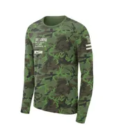 Men's Nike Camo Villanova Wildcats Military-Inspired Long Sleeve T-shirt