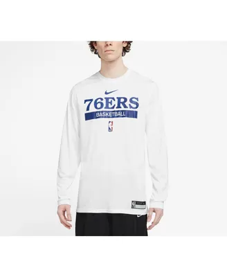 Men's Nike White Philadelphia 76ers 2022/23 Legend On-Court Practice Performance Long Sleeve T-shirt