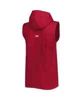 Men's Msx by Michael Strahan Burgundy Washington Commanders Relay Sleeveless Pullover Hoodie