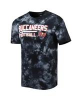 Men's Msx by Michael Strahan Black Tampa Bay Buccaneers Recovery Tie-Dye T-shirt