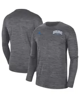 Men's Jordan Charcoal Ucla Bruins Sideline Game Day Velocity Performance Long Sleeve T-shirt