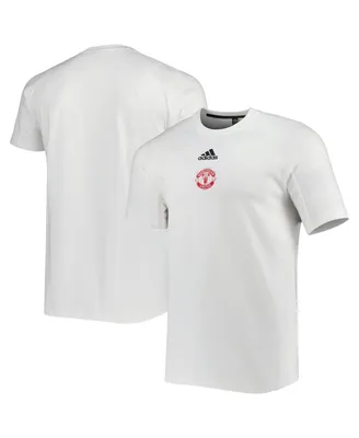 Men's adidas White Manchester United Raglan Travel T-shirt