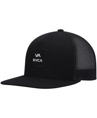 Men's Rvca Black All the Way Trucker Snapback Hat